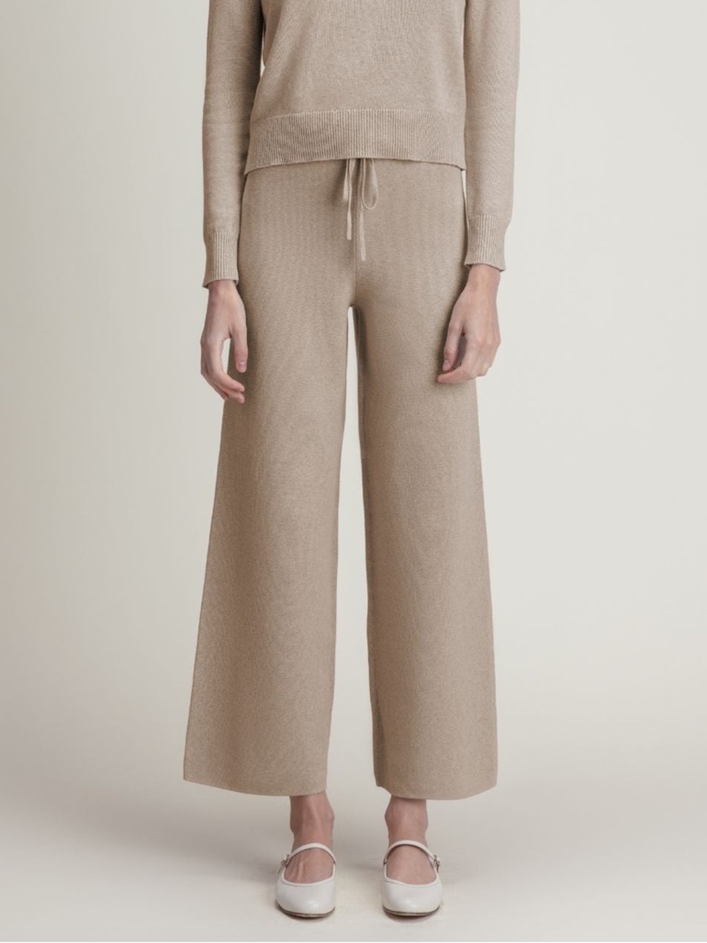Kilte Taylor Cotton Cashmere Pants Mushroom Oatmeal Taupe Size 1
